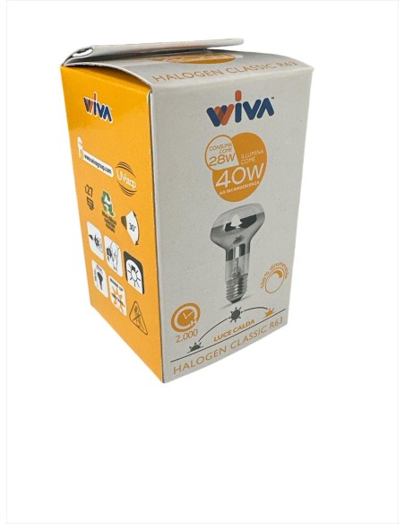 Wiva 11083001 Halogen classic r63 28w e27 class c